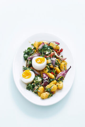 Spinat-Zwiebel-Gnocchi Spinat-Zwiebel-Gnocchi