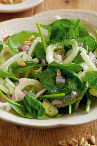 Fenchelsalat mit Spinat Fenchelsalat mit Spinat