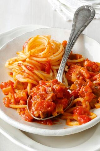 Seitan-Gemüse-Bolognese Seitan-Gemüse-Bolognese