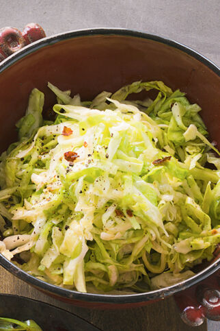 Spitzkohlgemüse mit Ingwer Spitzkohlgemüse mit Ingwer