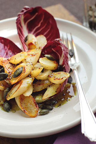 Lauwarmer Schwarzwurzelsalat Lauwarmer Schwarzwurzelsalat