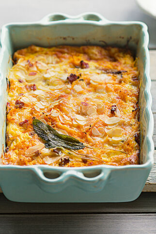 Kürbisauflauf mit Speck Kürbisauflauf mit Speck