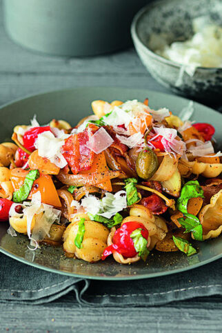 Paprika-Tomaten-Pasta