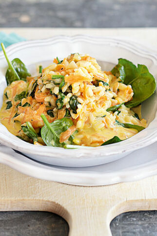 Kürbis-Spinat-Risotto Kürbis-Spinat-Risotto