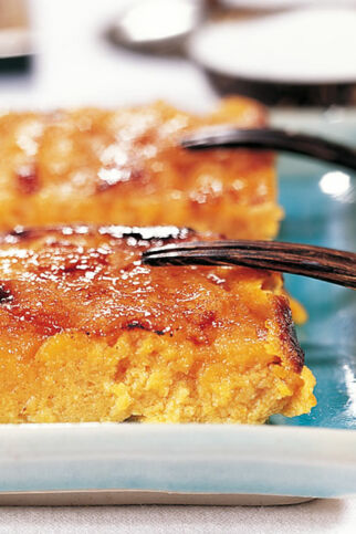 Kürbis-Käse-Gratin mit Zuckerkruste