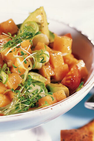Avocado-Melonen-Salat