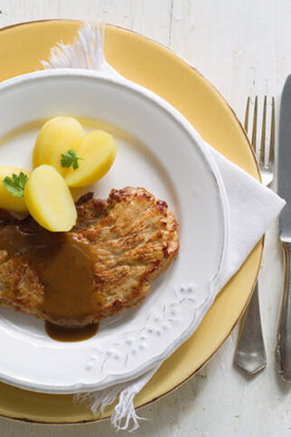Schnitzel mit Zitronensauce Schnitzel mit Zitronensauce