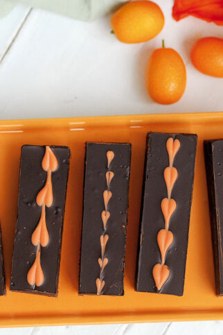 Schokoladen-Fudge mit Orange Schokoladen-Fudge mit Orange