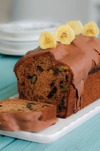 Bananenbrot mit Walnüssen und Ahornsirup Bananenbrot mit Walnüssen und Ahornsirup