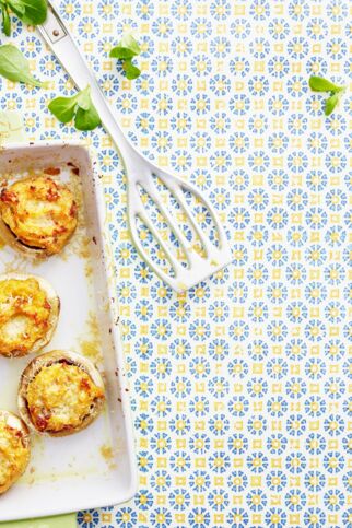 Gefüllte Champignons mit Polenta Gefüllte Champignons mit Polenta