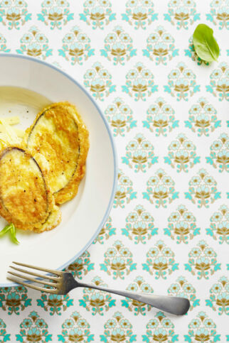 Auberginen-Piccata mit Tagliatelle