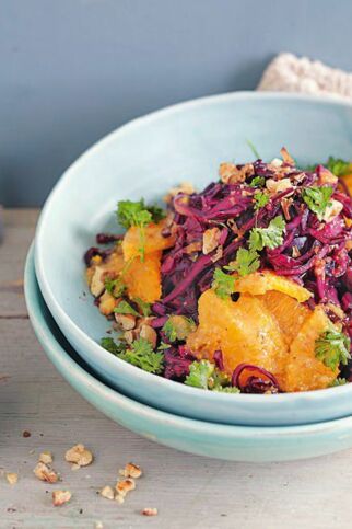 Rotkohl-Orangen-Salat