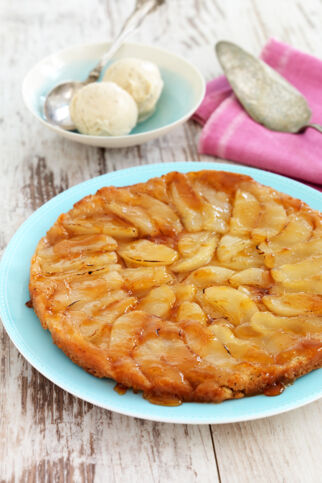 Birnen-Tarte-Tatin mit Zimtkaramell