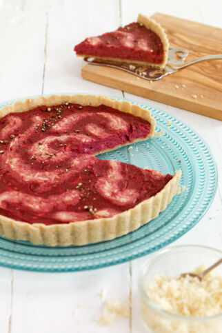 Rote-Bete-Tarte mit Meerrettich