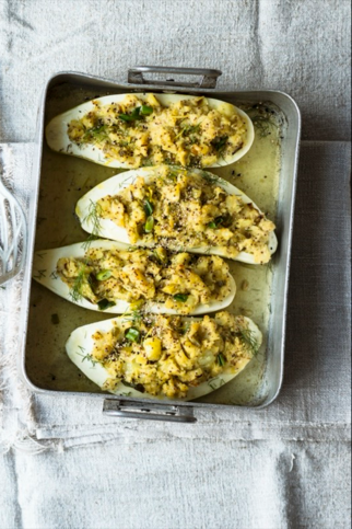 Schmorgurken mit Senf-Stampf Schmorgurken mit Senf-Stampf