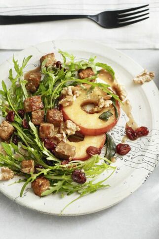 Rucola-Tempeh-Salat Rucola-Tempeh-Salat