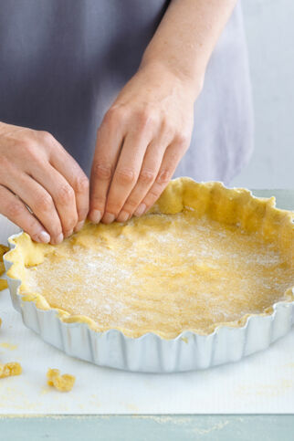 Das Knusperstück: glutenfreier Mürbeteig Das Knusperstück: glutenfreier Mürbeteig