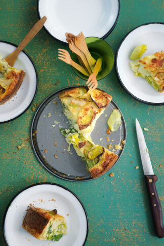 Herzhafte Käse-Lauch-Quiche Herzhafte Käse-Lauch-Quiche