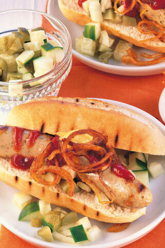Dänische Würstchen vom Grill Dänische Würstchen vom Grill