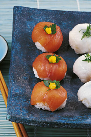 Zweierlei Temari-Sushi Zweierlei Temari-Sushi