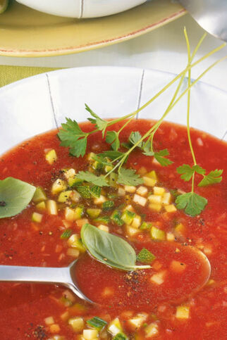 Schnelle Tomatensuppe Schnelle Tomatensuppe