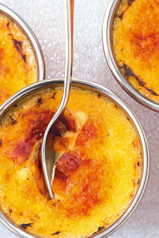 Crème brûlée mit Limette