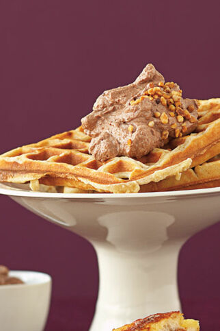 Waffeln mit Schokosahne Waffeln mit Schokosahne