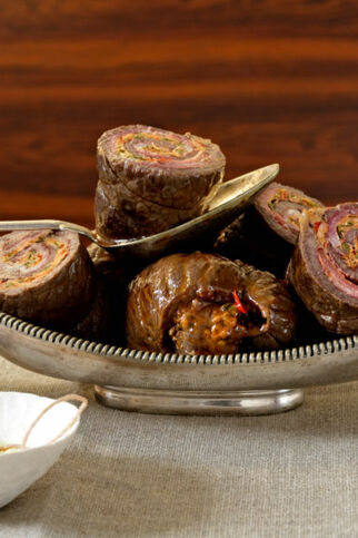 Rinderrouladen mit Brätfüllung Rinderrouladen mit Brätfüllung