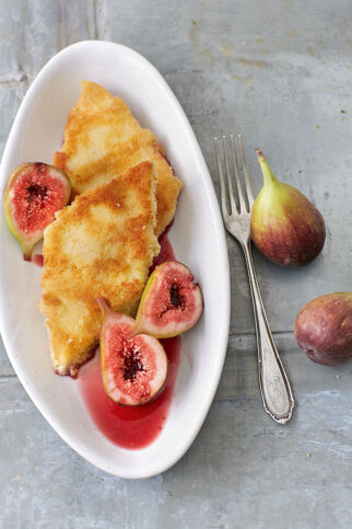 Grießschnitten mit Gewürz-Honig-Feigen Grießschnitten mit Gewürz-Honig-Feigen