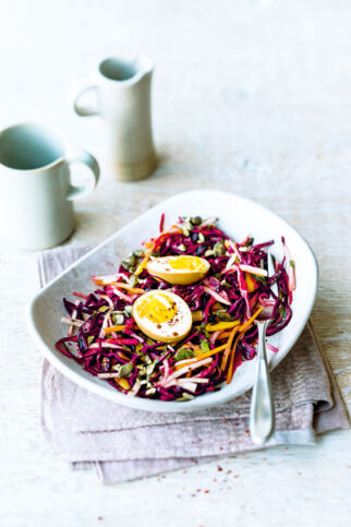 Rotkohl-Rettich-Coleslaw Rotkohl-Rettich-Coleslaw