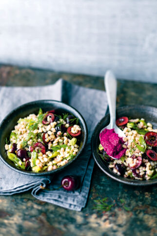 Graupensalat mit Rote-Bete-Sauce Graupensalat mit Rote-Bete-Sauce