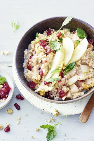 Birnen-Cranberry-Porridge