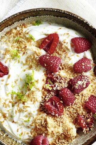 Kokosquark mit Limette Kokosquark mit Limette