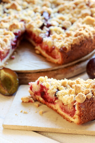 Zwetschgenkuchen mit Zimtstreuseln