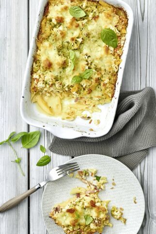 Low-Carb-Nudelauflauf mit Blumenkohl Low-Carb-Nudelauflauf mit Blumenkohl