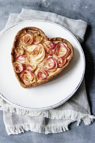 Apfelrosen-Kuchen