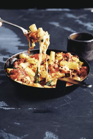 Nudelauflauf aus der Pfanne Nudelauflauf aus der Pfanne