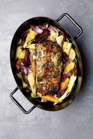 Mini-Braten mit Wintergemüse