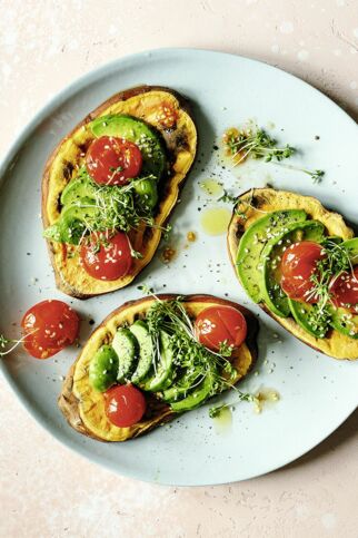 Herzhafter Süßkartoffel-Toast Herzhafter Süßkartoffel-Toast
