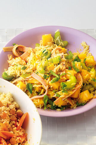 Reissalat mit Curry Reissalat mit Curry