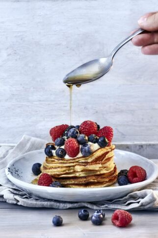 Kleine Beeren-Pancakes