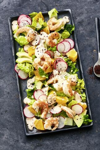 Garnelensalat mit Limettenmayo Garnelensalat mit Limettenmayo