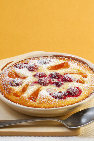 Aprikosen-Kirsch-Clafoutis