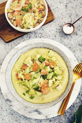 Kartoffelbrei mit Kohlgemüse Kartoffelbrei mit Kohlgemüse