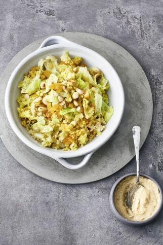 Wirsingbulgur mit Tahin