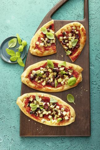 Auberginen-Pide Auberginen-Pide