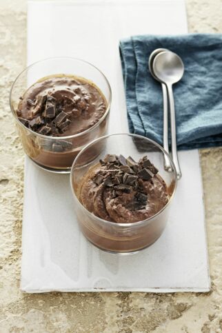 Schokomousse mit Orange Schokomousse mit Orange