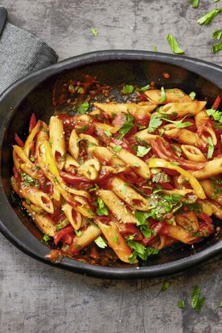 Penne peperonata Penne peperonata