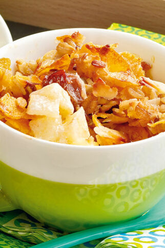 Müsli-Crumble mit Äpfeln