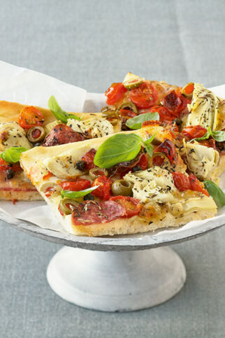 Artischockenpizza Artischockenpizza